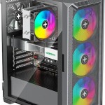 Xilence Xilent Blade II ARGB XG161 Gaming Midi Tower Κουτί Υπολογιστή με Πλαϊνό Παράθυρο Μαύρο