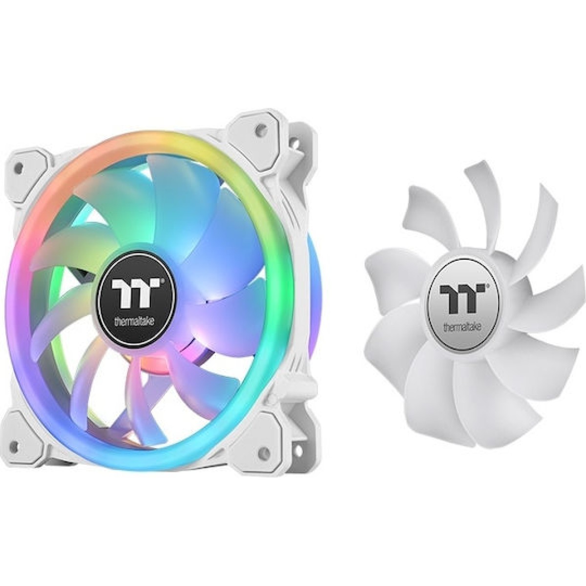 Thermaltake SWAFAN 14 RGB Case Fan 140mm με Σύνδεση 9-Pin 3τμχ Premium Edition White