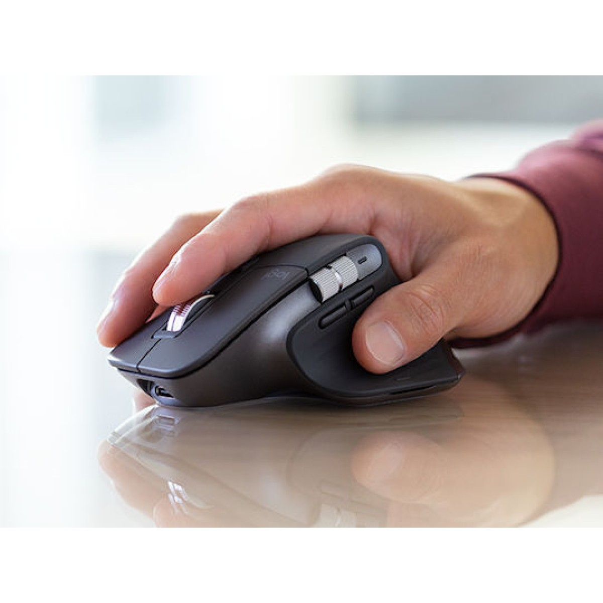 Logitech MX Master 3S For Business Ασύρματο Εργονομικό Bluetooth Ποντίκι Space Gray