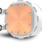 Sharkoon S80 RGB Υδρόψυξη Επεξεργαστή Διπλού Ανεμιστήρα 120mm για Socket AM4/AM5/1700/1200/115x Λευκή