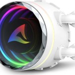 Sharkoon S90 RGB Υδρόψυξη Επεξεργαστή Τριπλού Ανεμιστήρα 120mm για Socket AM4/AM5/1700/1200/115x Λευκή