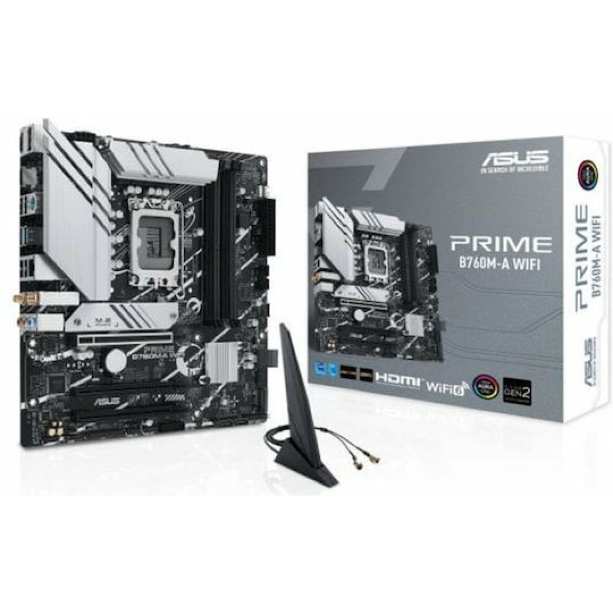 Asus Prime B760M-A WIFI Motherboard Micro ATX με Intel 1700 Socket 90MB1EL0-M0EAY0