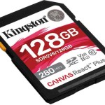 Kingston Canvas React Plus V60 SDXC 128GB Class 10 U3 V60 UHS-II