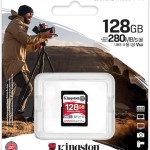 Kingston Canvas React Plus V60 SDXC 128GB Class 10 U3 V60 UHS-II