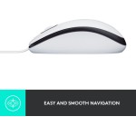 Logitech M100 Ενσύρματο Ποντίκι Λευκό