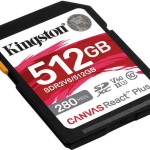 Kingston Canvas React Plus V60 SDXC 512GB Class 10 U3 V60 UHS-II