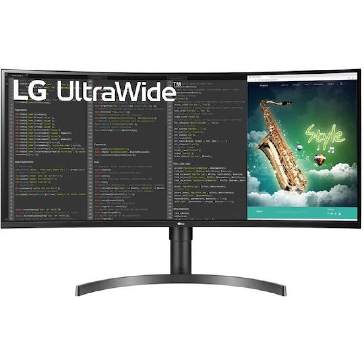 LG 35WN75CP-B Ultrawide VA HDR Curved Gaming Monitor 35