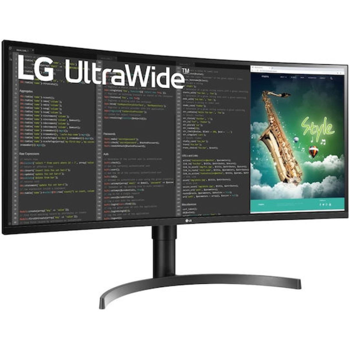 LG 35WN75CP-B Ultrawide VA HDR Curved Gaming Monitor 35