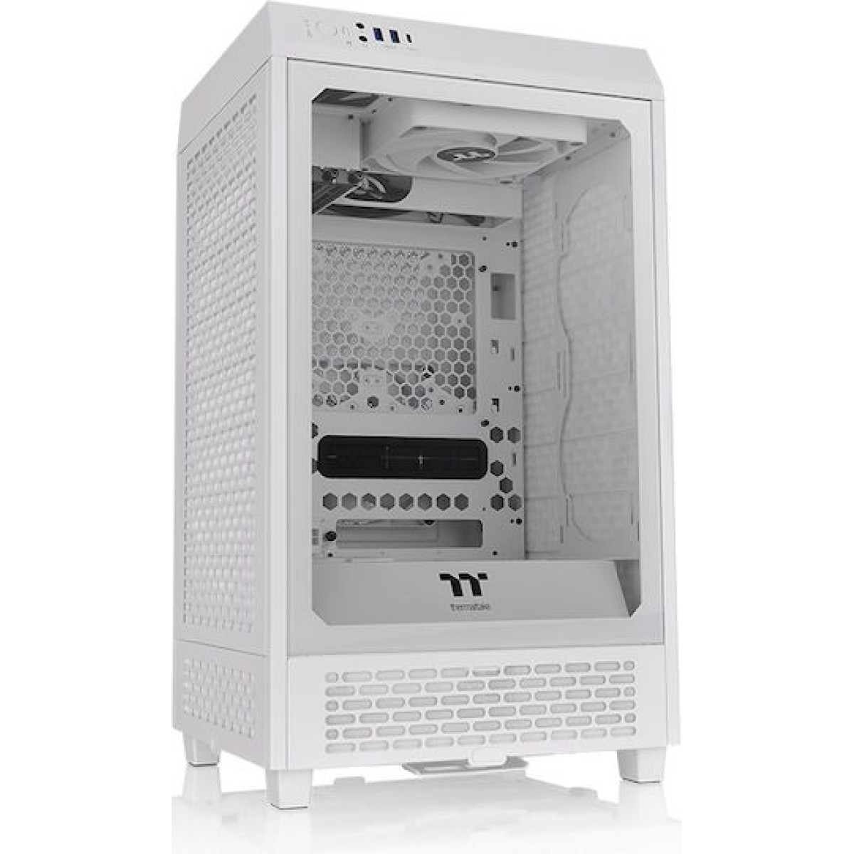Thermaltake The Tower 200 Mini Chassis Gaming Mini Tower Κουτί Υπολογιστή με Πλαϊνό Παράθυρο Snow White