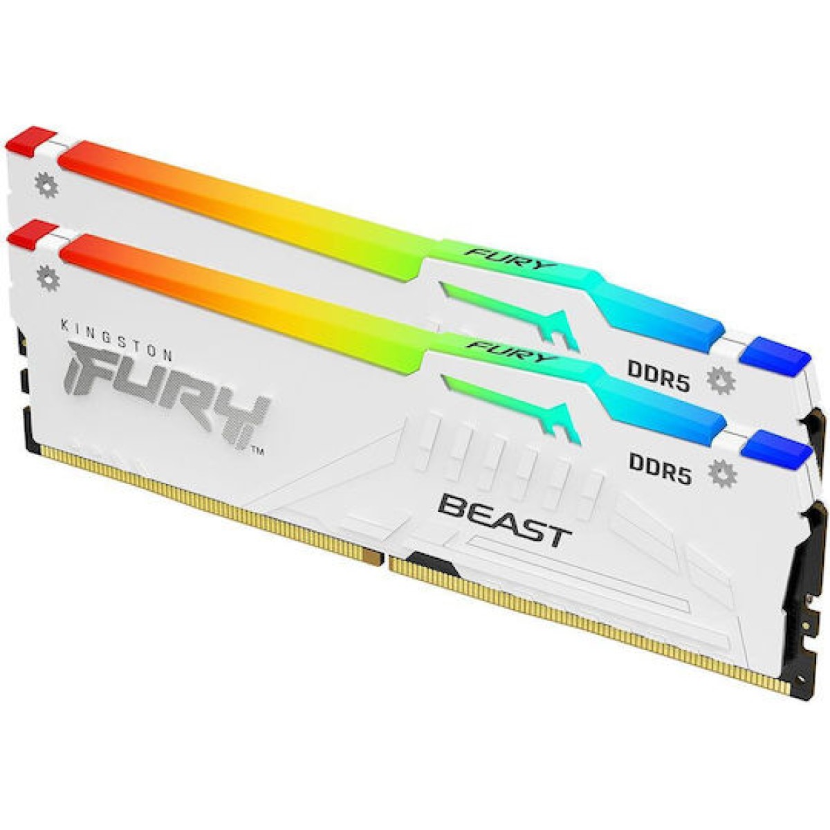 Kingston Fury Beast RGB DDR5 32GB RAM με 2x16GB Modules και Ταχύτητα 5600 για Desktop