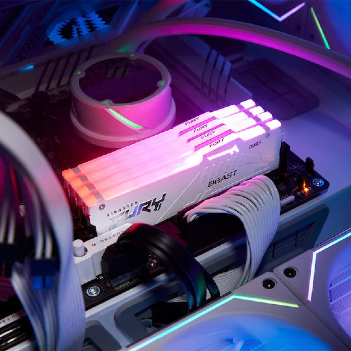 Kingston Fury Beast RGB DDR5 32GB RAM με 2x16GB Modules και Ταχύτητα 5600 για Desktop