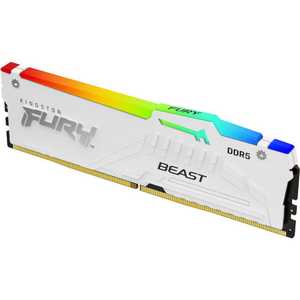 Kingston Fury Beast RGB DDR5 με Module 1x32GB και Ταχύτητα 6000 για Desktop