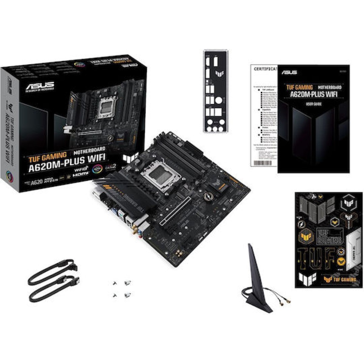 Asus TUF Gaming A620M Plus Wifi Motherboard Micro ATX με AMD AM5 Socket 90MB1F00-M0EAY0