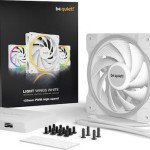 Be Quiet Light Wings High Speed Case Fan 120mm με ARGB Φωτισμό και Σύνδεση 4-Pin PWM 3τμχ Λευκό