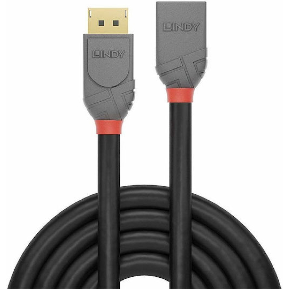 Lindy Cable DisplayPort male - DisplayPort female 1m Μαύρο (36496)