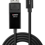Lindy USB 2.0 Cable USB-C male - DisplayPort Μαύρο 2m (43342)