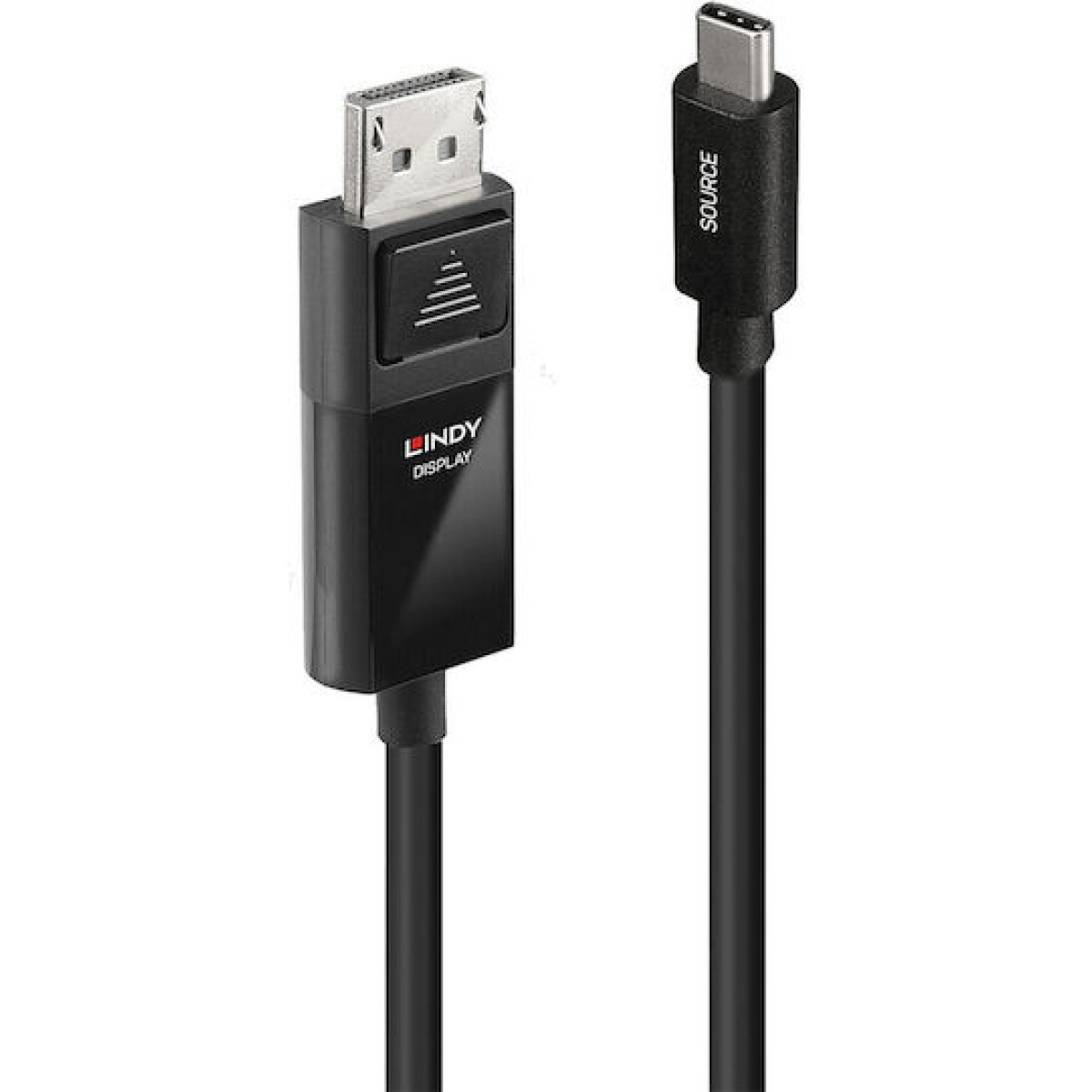 Lindy USB 2.0 Cable USB-C male - DisplayPort Μαύρο 2m (43342)