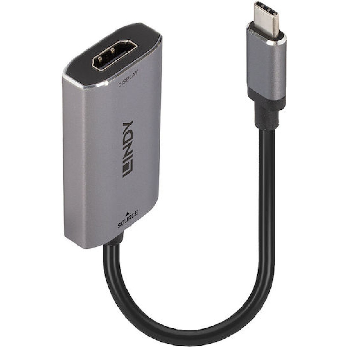 Lindy Μετατροπέας USB-C male σε HDMI female Γκρι (43327)