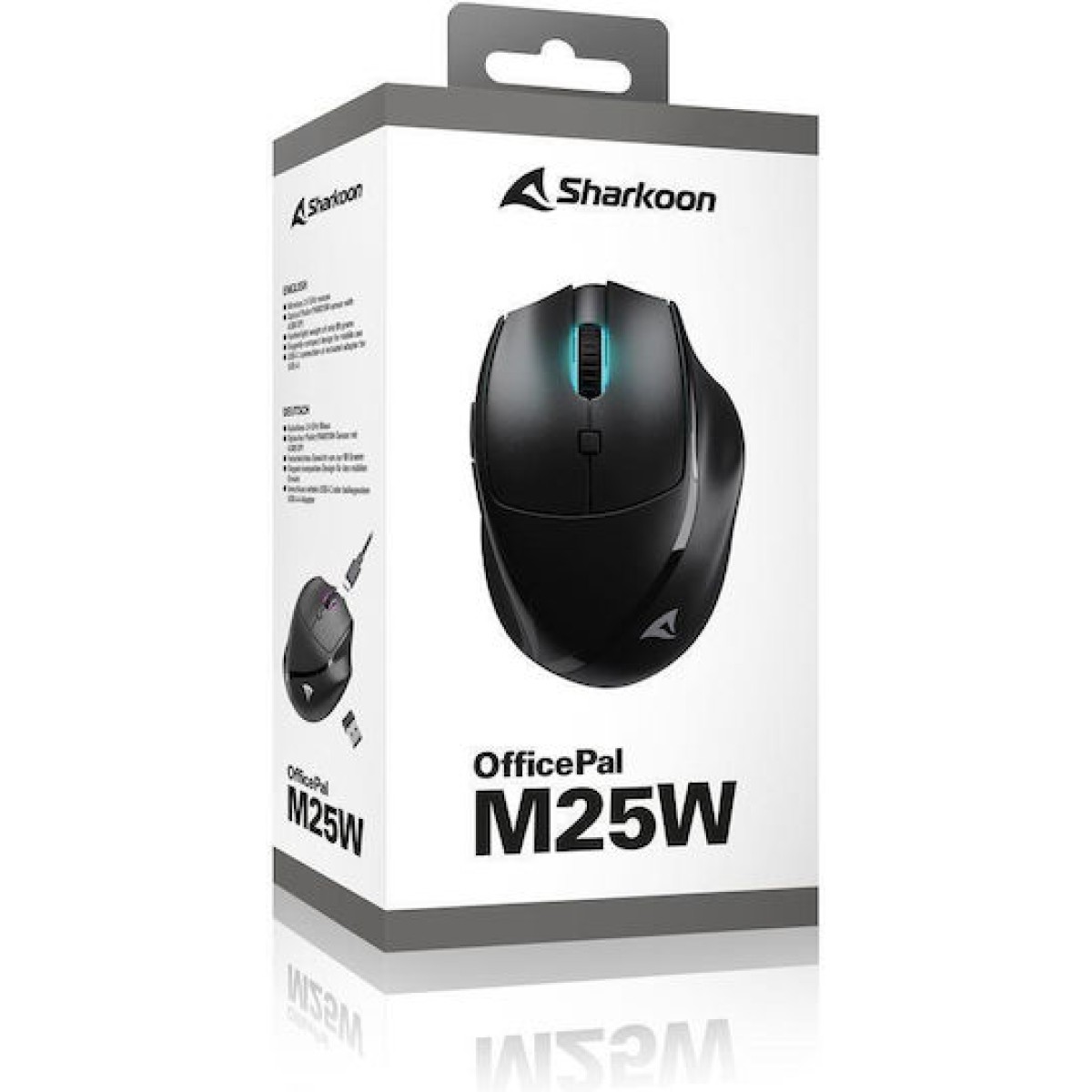Sharkoon OfficePal M25W Ασύρματο Ποντίκι Μαύρο