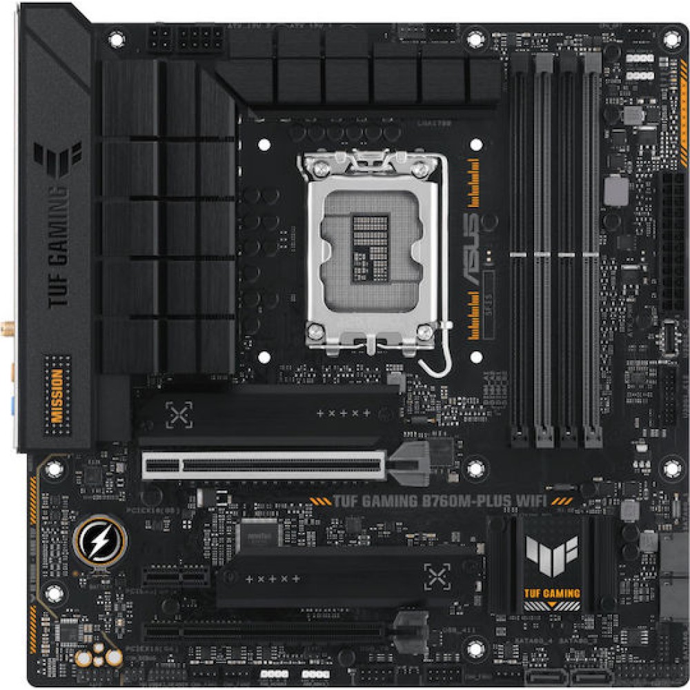 Asus TUF Gaming B760M-PLUS Motherboard ATX με Intel 1700 Socket 90MB1ES0-M0EAY0