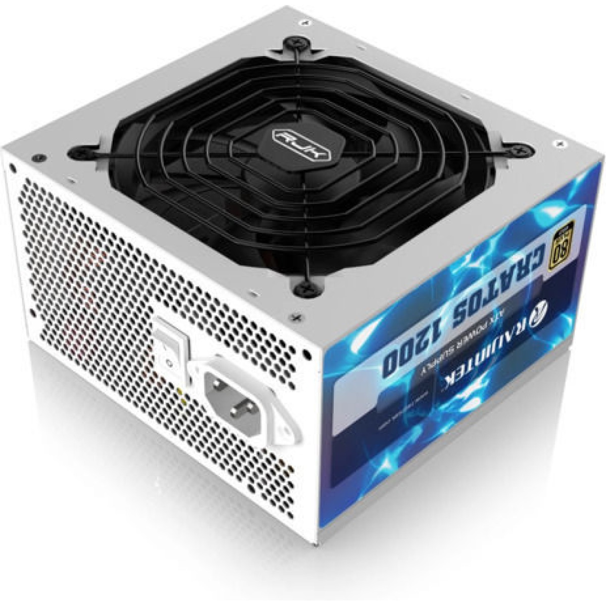Raijintek Cratos 1200W Λευκό Τροφοδοτικό Υπολογιστή Full Modular 80 Plus Gold