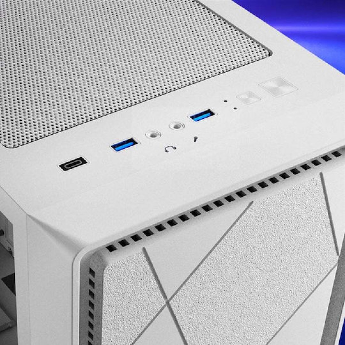 Sharkoon VS8 RGB Gaming Micro Tower Κουτί Υπολογιστή με Πλαϊνό Παράθυρο Λευκό