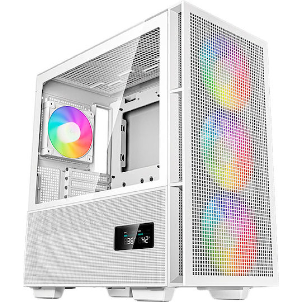 Deepcool CH560 Digital Gaming Midi Tower Κουτί Υπολογιστή με Πλαϊνό Παράθυρο και RGB Φωτισμό Λευκό