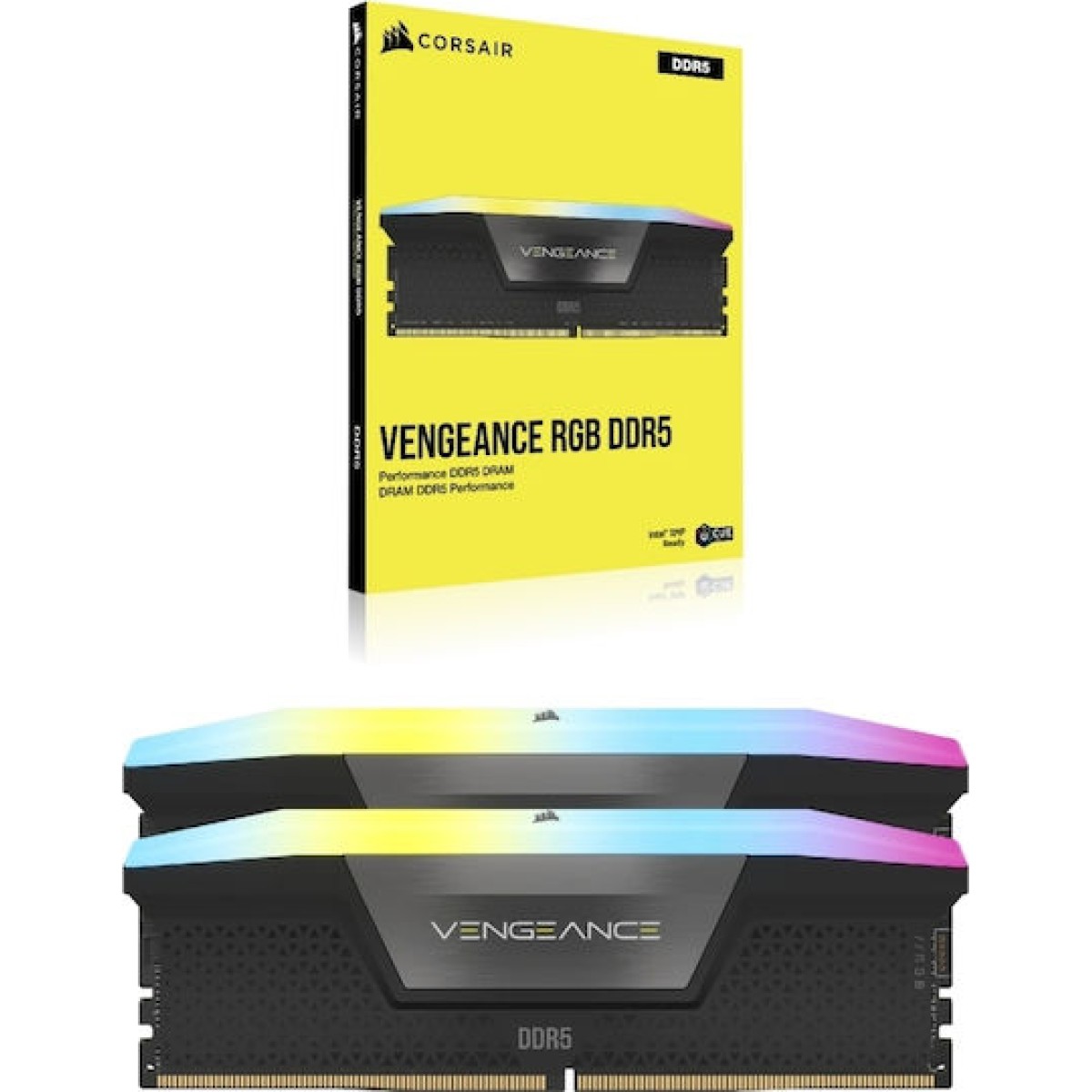 Corsair Vengeance RGB DDR5 32GB RAM με 2x16GB Modules και Ταχύτητα 6000 για Desktop