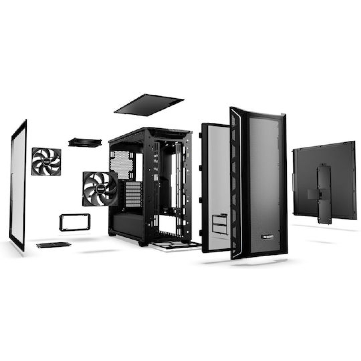 Be Quiet Shadow Base 800 DX Gaming Midi Tower Κουτί Υπολογιστή με Πλαϊνό Παράθυρο και RGB Φωτισμό Μαύρο