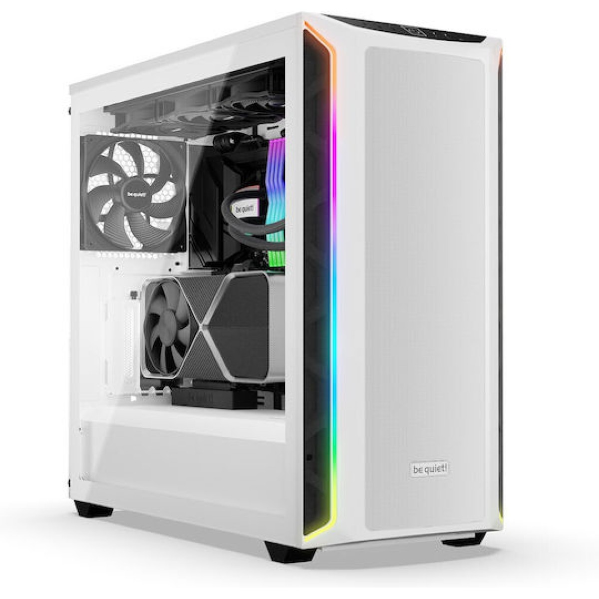 Be Quiet Shadow Base 800 DX Gaming Midi Tower Κουτί Υπολογιστή με Πλαϊνό Παράθυρο και RGB Φωτισμό Λευκό