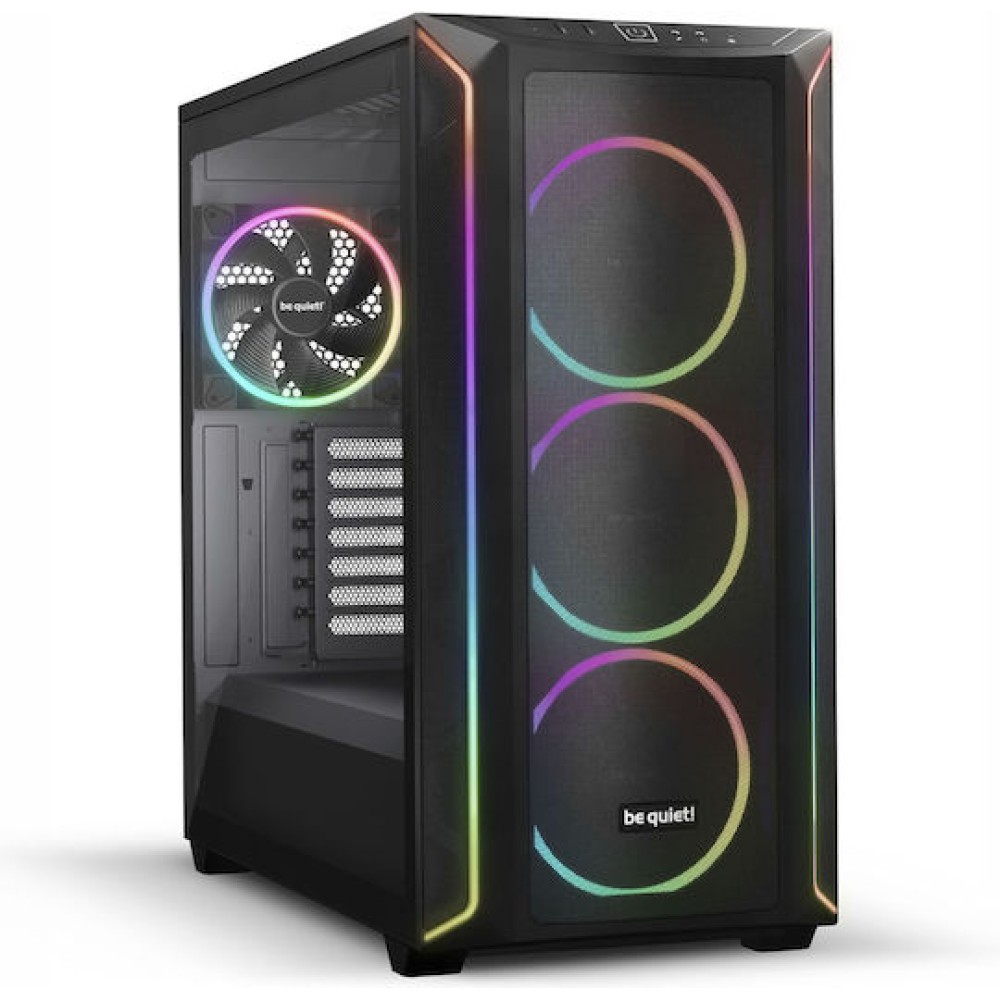 Be Quiet Shadow Base 800 FX Gaming Midi Tower Κουτί Υπολογιστή με Πλαϊνό Παράθυρο και RGB Φωτισμό Μαύρο
