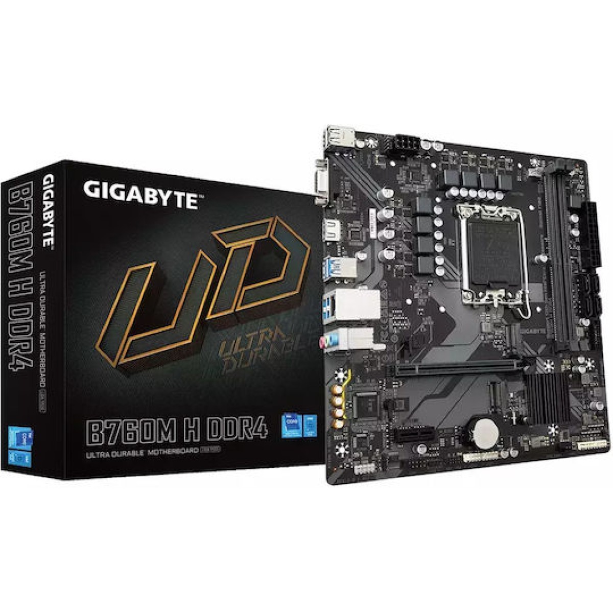Gigabyte B760M H DDR4 rev. 1.0 Motherboard Micro ATX με Intel 1700 Socket