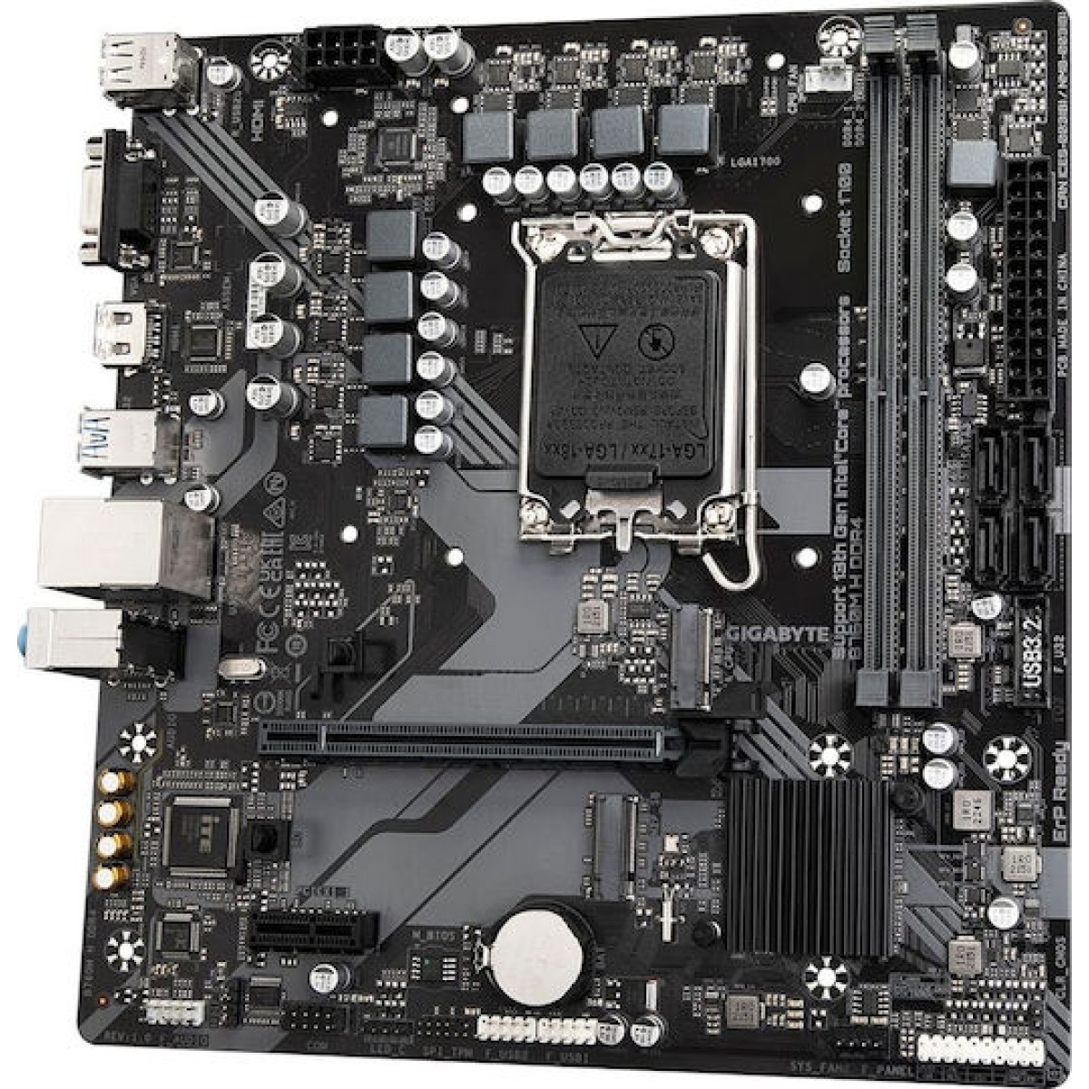 Gigabyte B760M H DDR4 rev. 1.0 Motherboard Micro ATX με Intel 1700 Socket