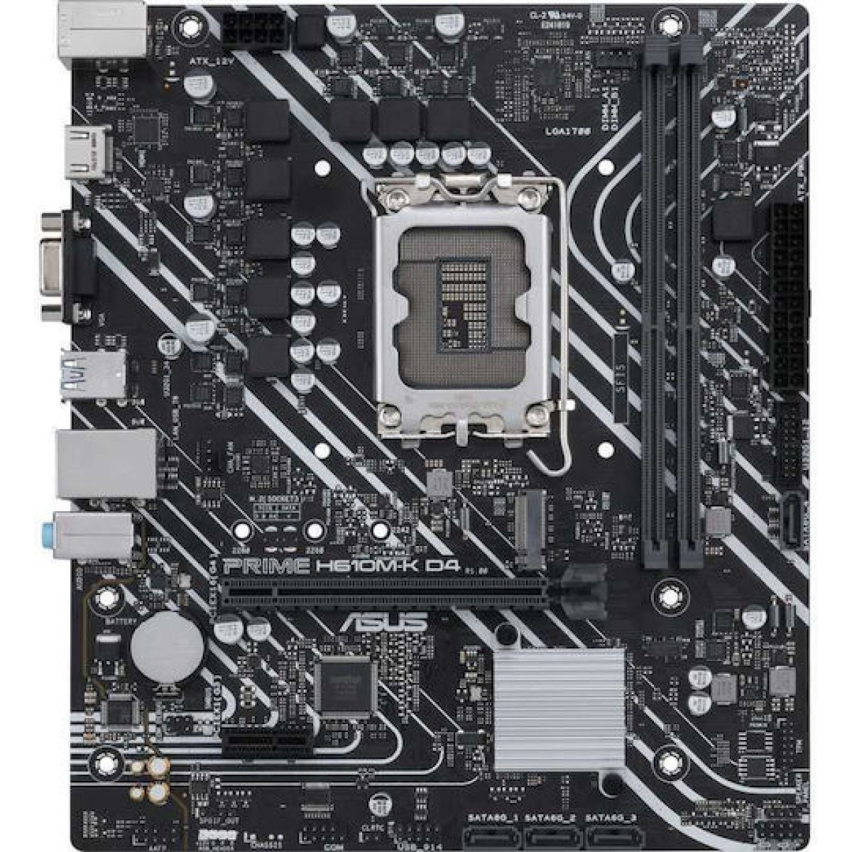 Gigabyte H610M K DDR4 rev. 1.0 Motherboard Micro ATX με Intel 1700 Socket