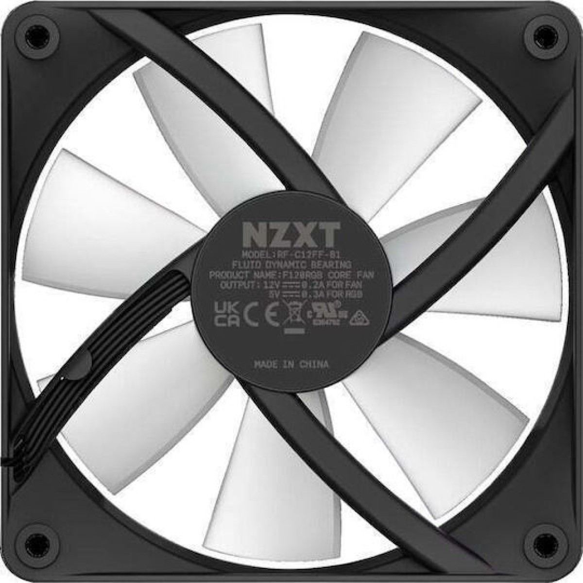NZXT F120 RGB Core Case Fan με Σύνδεση 4-Pin PWM