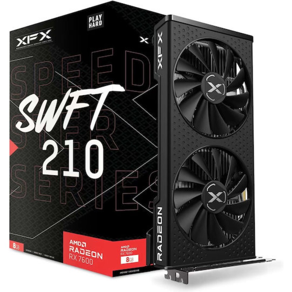XFX Radeon RX 7600 8GB GDDR6 Speedster SWFT 210 Κάρτα Γραφικών