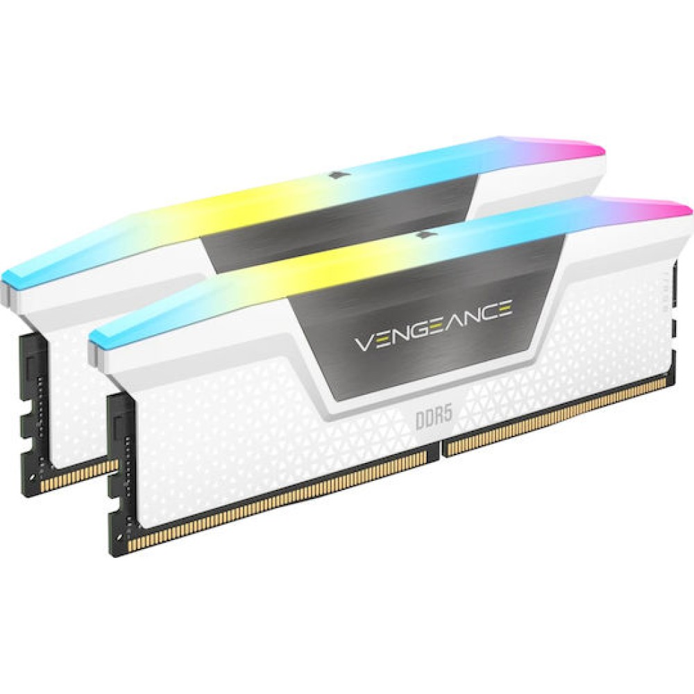 Corsair Vengeance RGB DDR5 32GB RAM με 2x16GB Modules και Ταχύτητα 6400 για Desktop