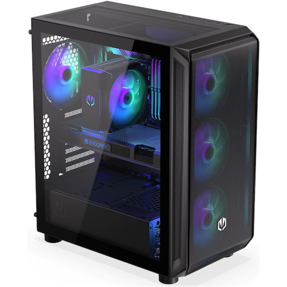 Endorfy Arx 500 ARGB Gaming Midi Tower Κουτί Υπολογιστή Μαύρο