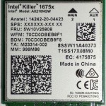 Intel Killer Ax1675x Εσωτερικός Wlan 2400 Mbit S