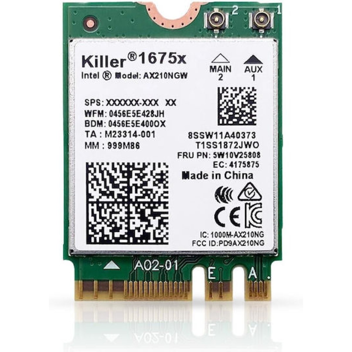 Intel Killer Ax1675x Εσωτερικός Wlan 2400 Mbit S