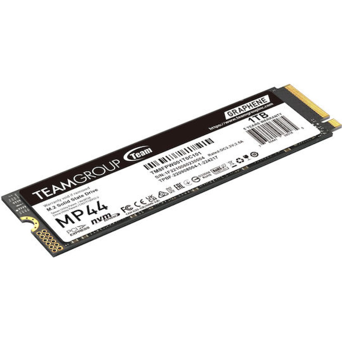 TeamGroup MP44 Graphene SSD 1TB M.2 NVMe PCI Express 4.0