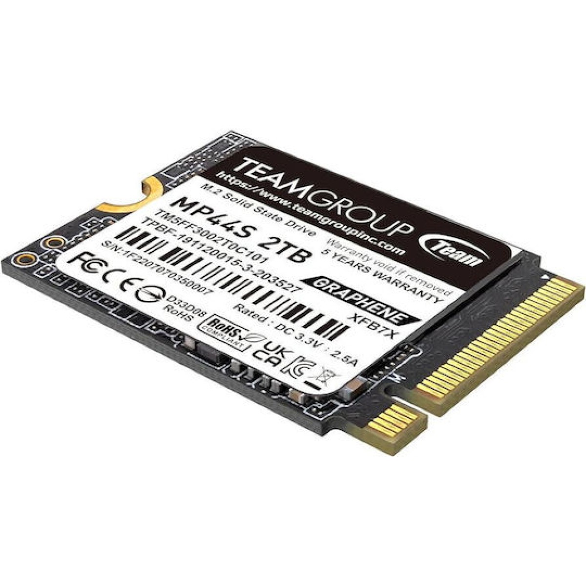 TeamGroup MP44S SSD 2TB M.2 NVMe PCI Express 4.0