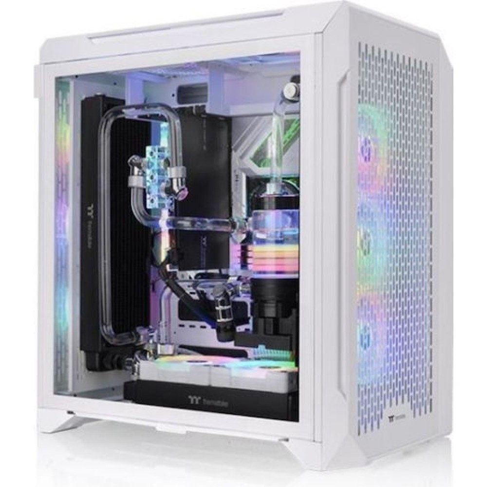 Thermaltake CTE C700 Air Snow Gaming Midi Tower Κουτί Υπολογιστή με Πλαϊνό Παράθυρο και RGB Φωτισμό Λευκό
