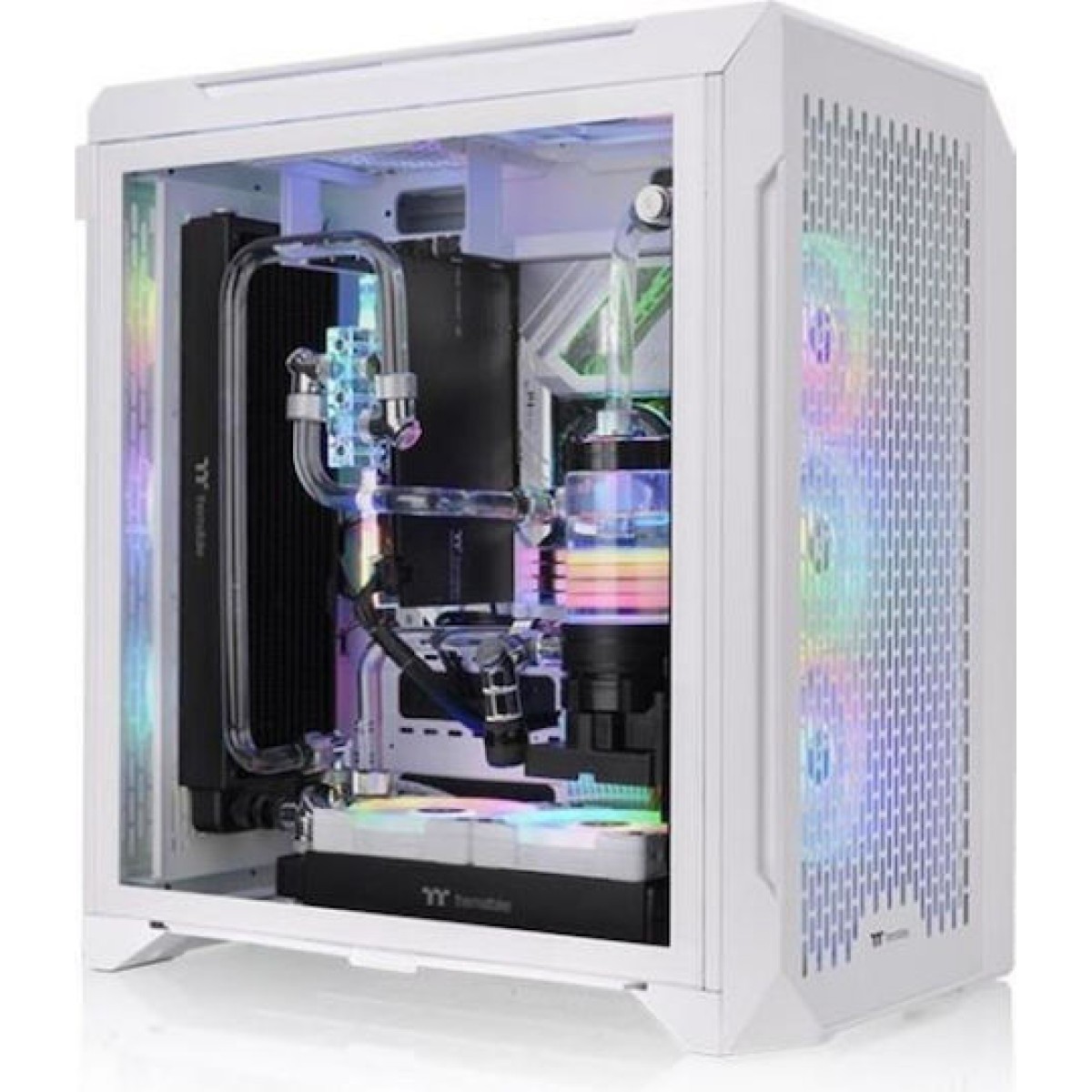 Thermaltake CTE C700 Air Snow Gaming Midi Tower Κουτί Υπολογιστή με Πλαϊνό Παράθυρο και RGB Φωτισμό Λευκό