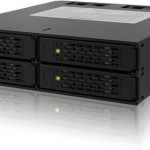 Icy Dock ToughArmor 4x 2.5Inch SATA 6Gbps/SAS HDD/SSD Mobile Rack/Cage in 1x external 5.25Inch bay Μαύρο (MB994SP-4S)