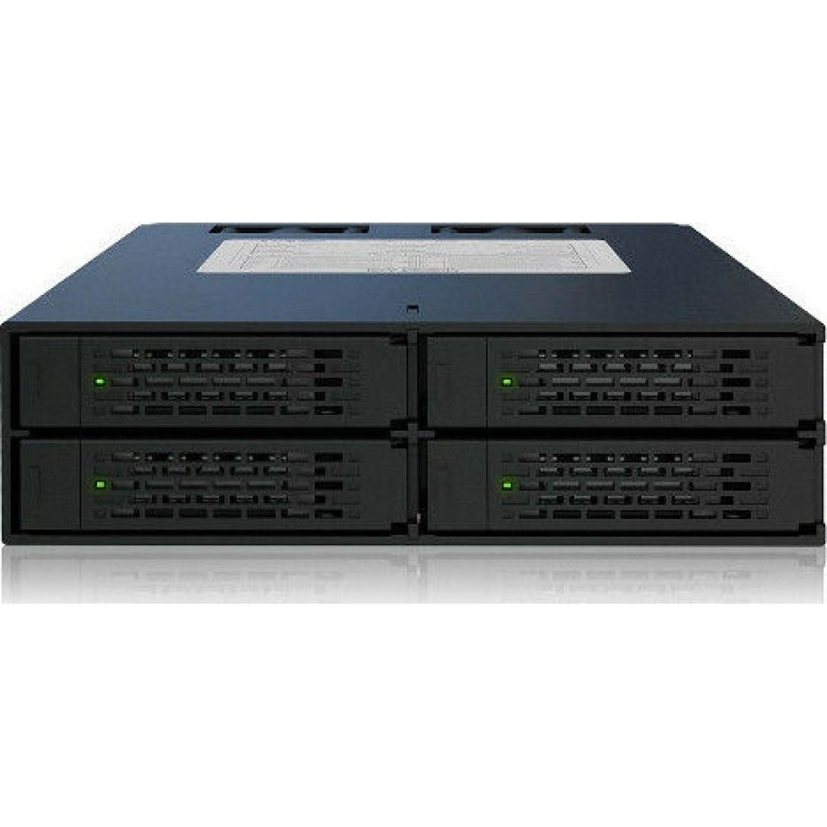 Icy Dock ToughArmor 4x 2.5Inch SATA 6Gbps/SAS HDD/SSD Mobile Rack/Cage in 1x external 5.25Inch bay Μαύρο (MB994SP-4S)