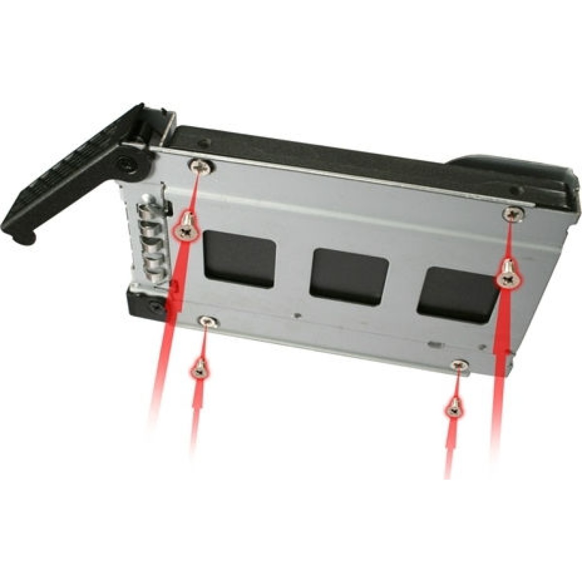 Icy Dock ToughArmor 4x 2.5Inch SATA 6Gbps/SAS HDD/SSD Mobile Rack/Cage in 1x external 5.25Inch bay Μαύρο (MB994SP-4S)