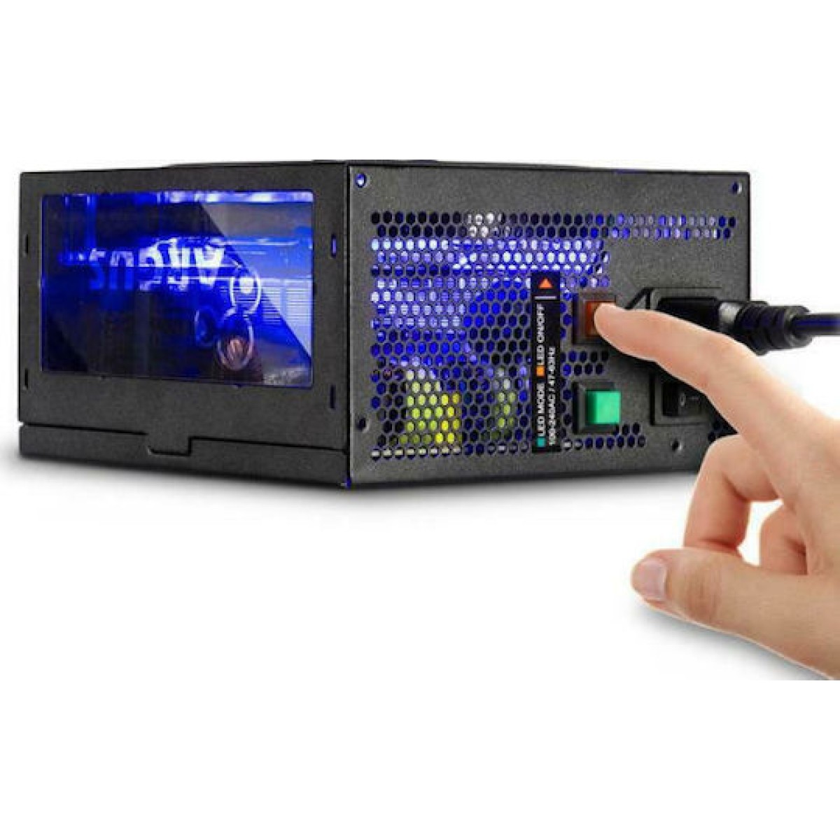 Inter-Tech Argus RGB II 600W Μαύρο Τροφοδοτικό Υπολογιστή Full Wired 80 Plus Bronze