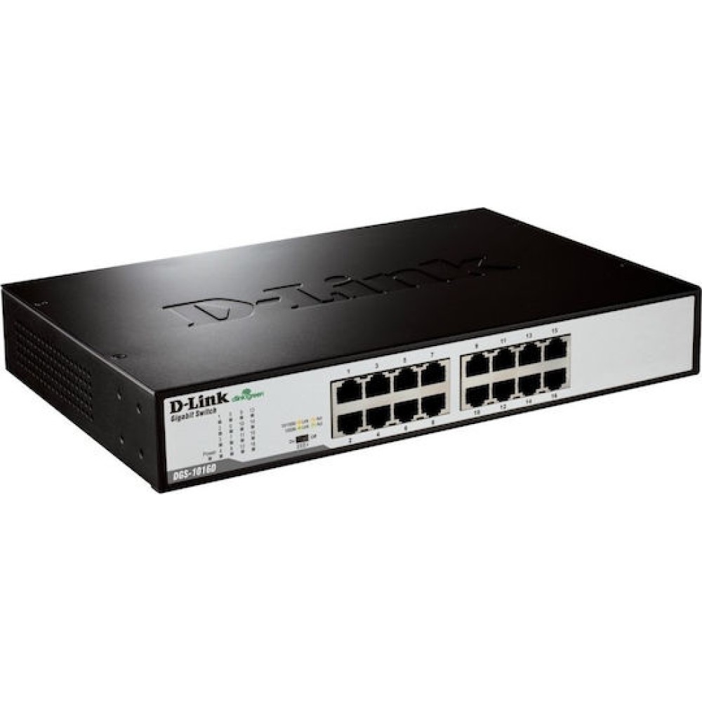D-Link DGS-1016D/E Unmanaged L2 Switch με 16 Θύρες Ethernet
