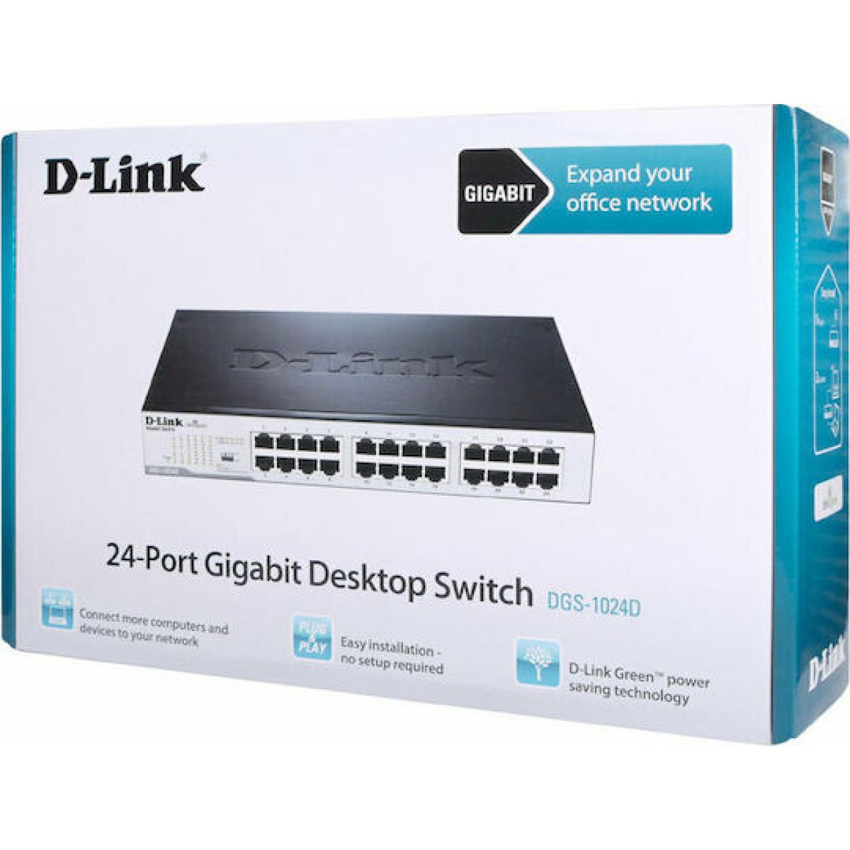 D-Link DGS-1024D Unmanaged L2 Switch με 24 Θύρες Gigabit (1Gbps) Ethernet